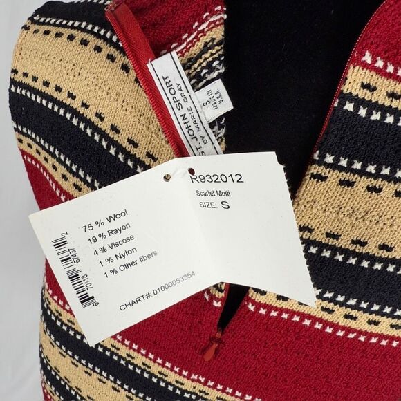 St. John Sport NWT Wool Bland Knit Mock Neck Top - Women’s S - Picture 7 of 10